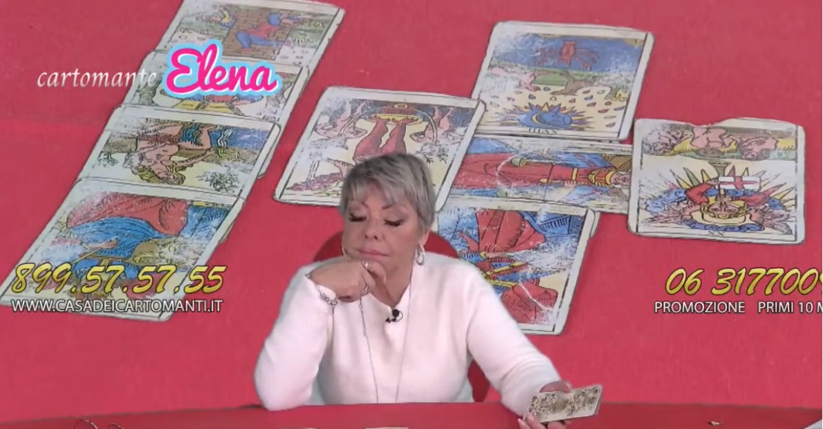 Fermo immagine di una puntata televisiva con Elena Pagano